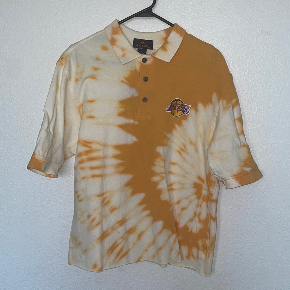 COLLARED SHIRT LA LAKERS NBA SIZE SMALL TIE-DYE